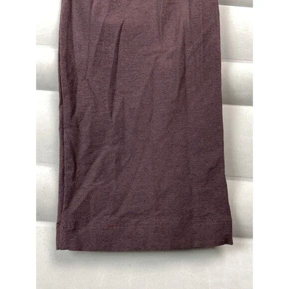 Eileen Fisher Women XL Stretch Crepe Slim Ankle Pant Purple Pull On Drapey READ - Picture 9 of 9